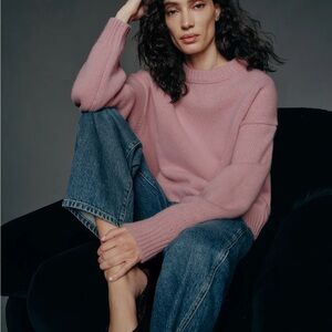 Reformation Pink Crew Neck Sweater